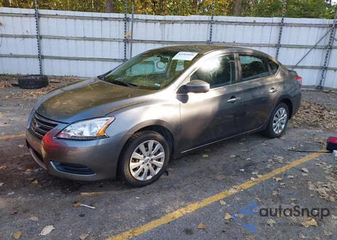 2015 Nissan Sentra Fe+ S/S/Sl/Sr/Sv from USA, damaged, VIN 3N1AB7AP7FL639512